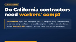 Do California contractors need workers' comp? CSLB requirements explained by Asena Capital Do California contractors need workers' comp? CSLB requirements explained by Asena Capital